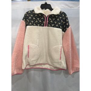 JODIFL Ditzy Floral Color Block Pullover